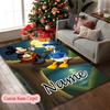 1pc Mickey Adventures Wheels Rug, Personalized Customize Name Printed Home Area Carpet, Custom Text Office Chair Rug
