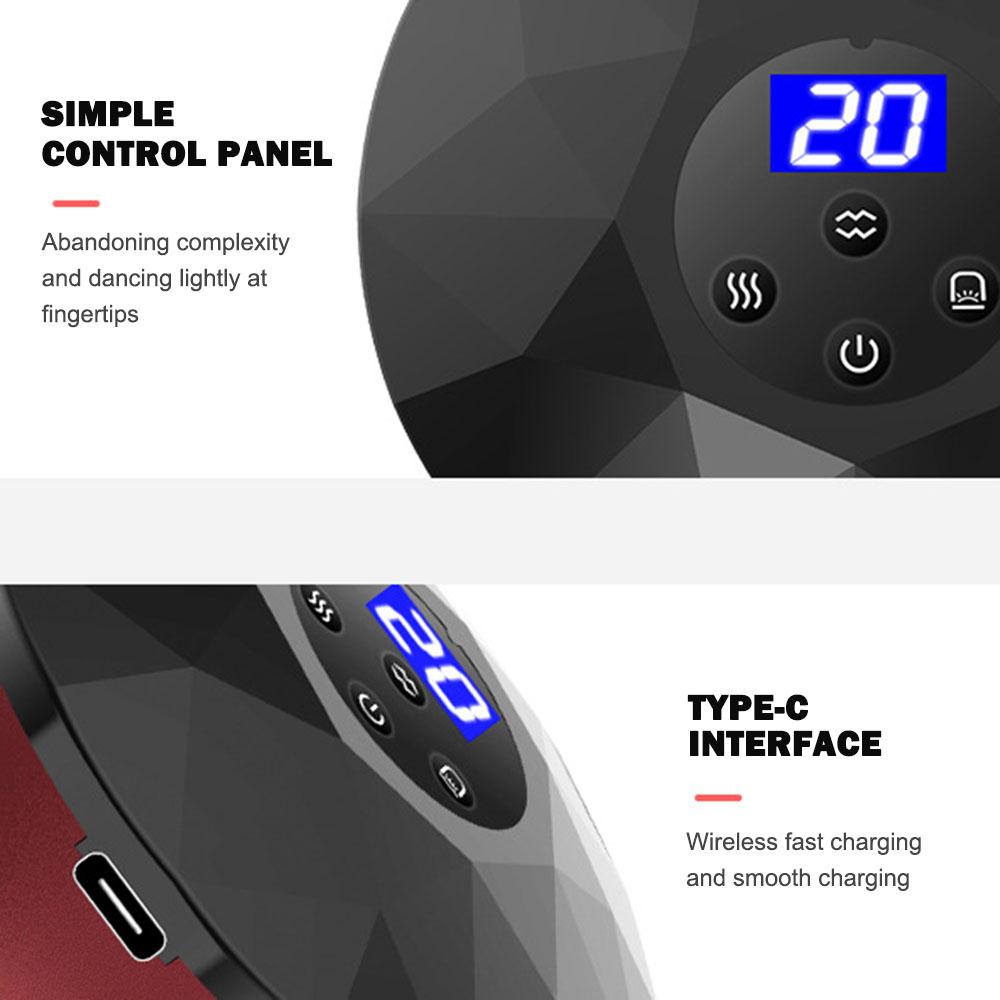 Neue elektrische Schröpfmaschine, 12 Modi, Große Saugkraft, Heißkompressionsinstrument, Wiederaufladbares Professionelles Schab-Massageinstrument