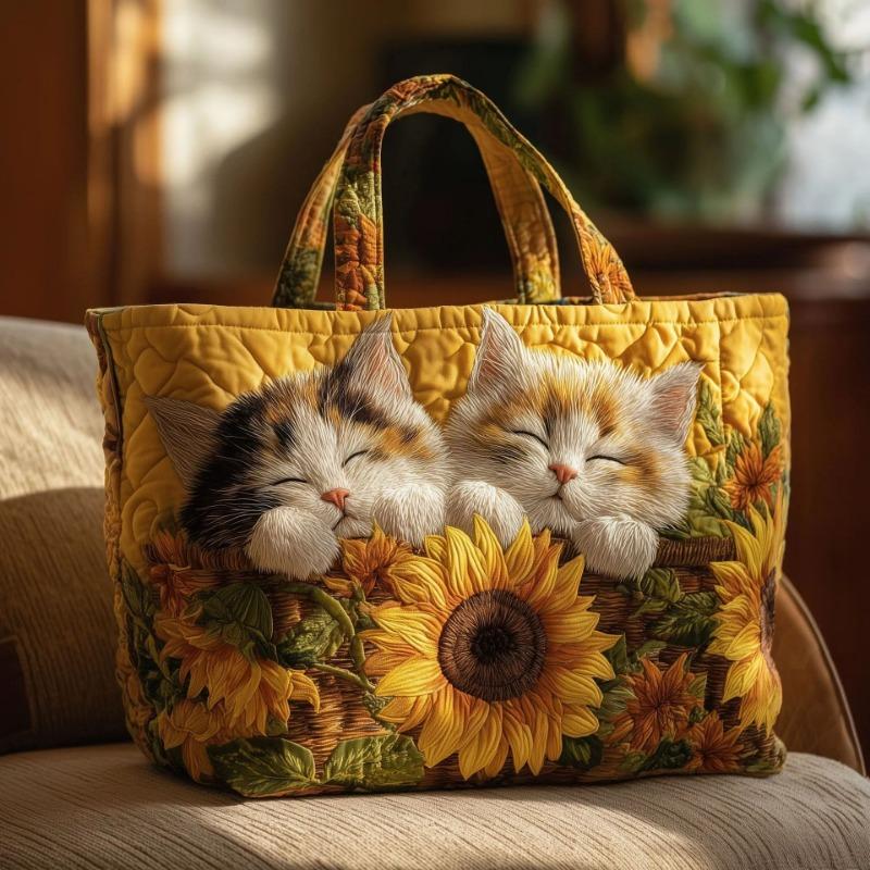 3D New Women's Cat Print Handbag Shoulder Bag Canvas Bag