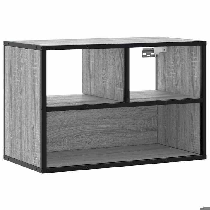 VidaXL TV Cabinet Sonoma Grey 60x31x39.5 Cm Engineered Wood and Metal 848917