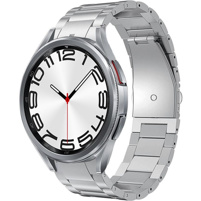 

Оригинальный титановый ремешок для Samsung Galaxy Watch 6 Classic 47мм 43мм Металлический браслет для Watch 7/6/5/4 44мм 40мм/5 Pro 45мм Watch 4 Classic 42mm серебряный