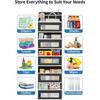 5-Layer Over Door Hanging Storage Bag Large Capacity Non-Woven Door Organizer Rack Hanging Storage Box for Bathroom Bedroom