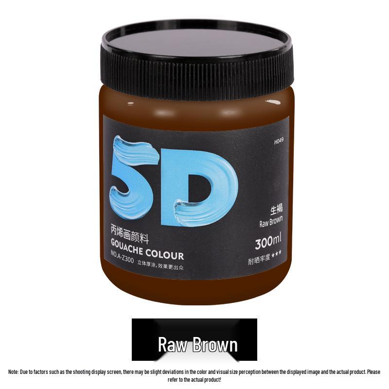 Lata de Pintura Acrílica de 300 ml: Impermeable, Ideal para Estudiantes de Arte, Proyectos de Bricolaje y Arte Pintado a Mano por Niños