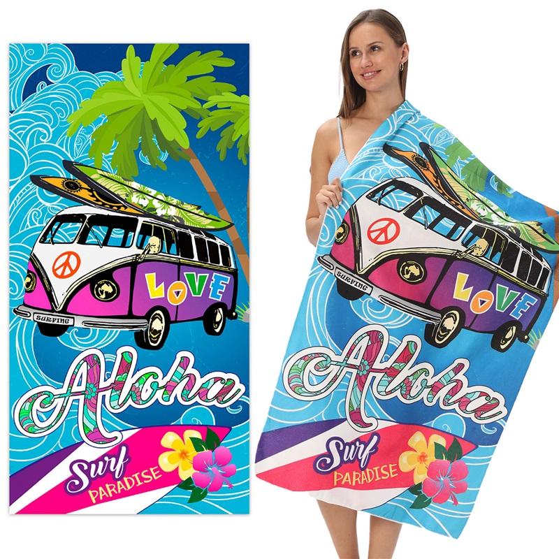 Euro Dollar U.S. Dollar Microfiber Beach Towel Custom Digital Printing Enlarged Towel Bath Towel