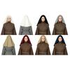 Touca Medieval Renascentista Feminina Lenço de Cabeça Adereço de Cabeça Ajustável Acessórios de Fantasia Roupa de Festival