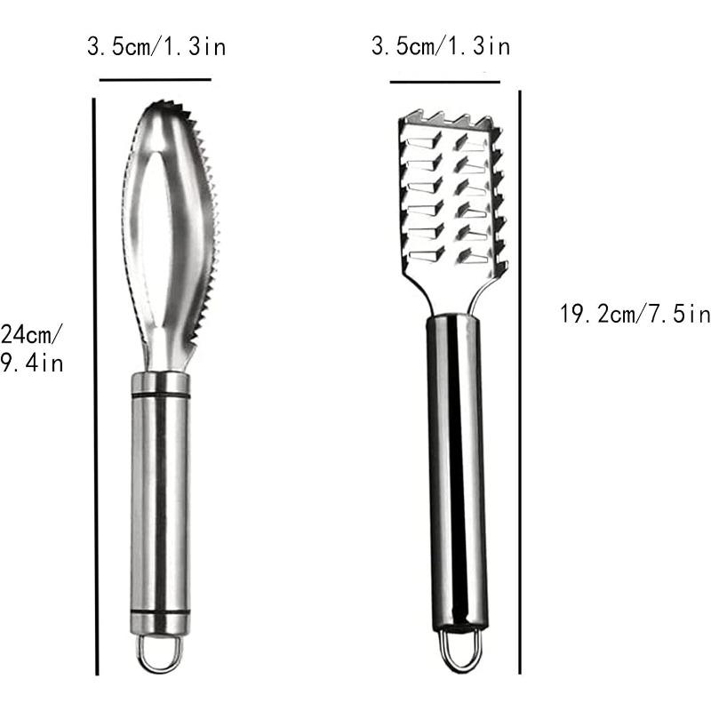 1 STÜCK Edelstahl Fischschuppen Schabgitter