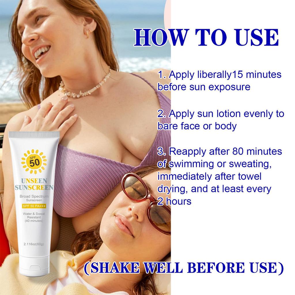 Sunscreen Balm, Moisturizing Sun Balm, 50 Sunscreen For Face With UV Care, Water Resistant And Non-Greasy Sunscreen 60g