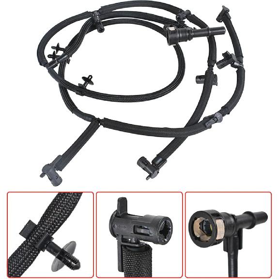Waltyotur Kraftstoffeinspritzventil Rücklaufleitungssatz BC3Z9A564B Ersatz für F-250 F-350 F-450 F-550 6.7L Super Duty 2011-2016