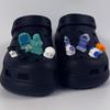10PCS Shoe Charms Set Accessories Hole Shoe Buckle for Halloween Resin Skeleton Tombstone DIY 3D Shoes Decorations Party Gift