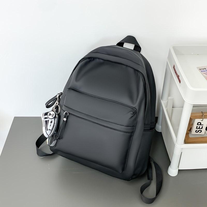 School Bag Backpack Men's Simple Large-capacity Travel Backpack Junior High School College Student Class School Bag Women