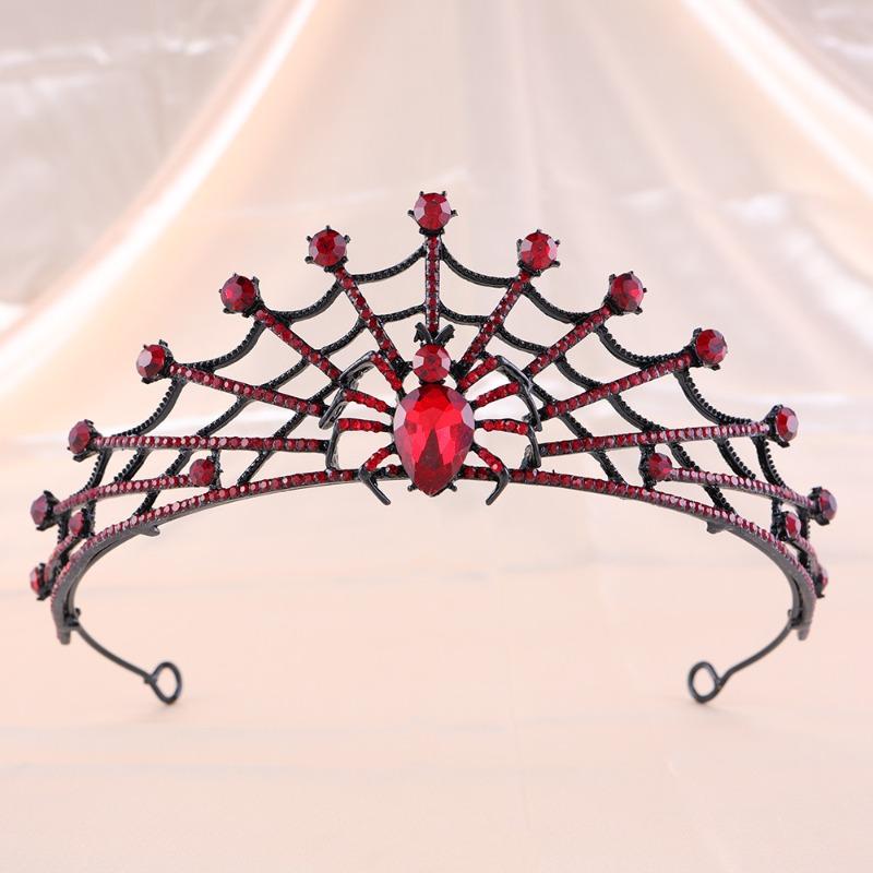 Halloween Crown Tiara, Diablo Spider Crown Party Prom Dress Up Hair Accessories