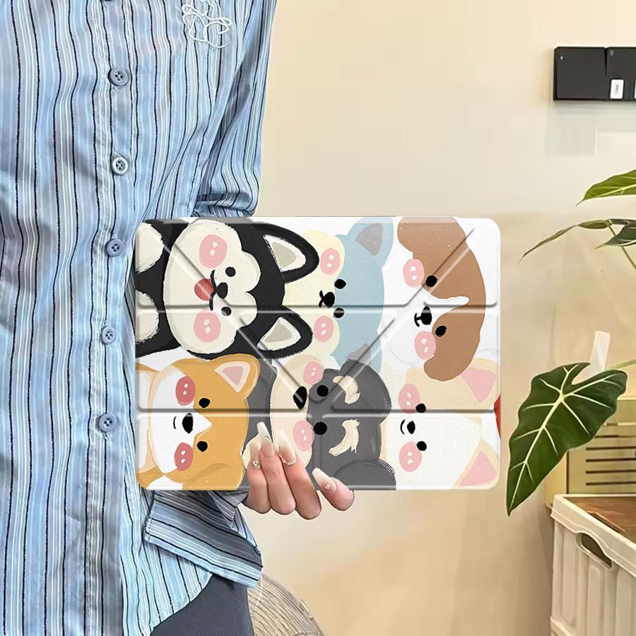 Tablet Case For iPad Mini 6 7 Pro 11th 10th 9th 8th 7th 12.9inch Pro 2025 Air 4 5 M3 M2 1 2 M4 11inch Holder Cover Many Dogs