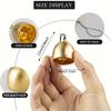 10 Pcs Vintage Christmas Craft Bells for WindChime Decor Holiday Party Decoration Dog Cat Training Bells