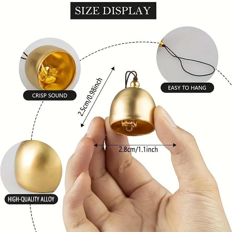 10 Pcs Vintage Christmas Craft Bells for WindChime Decor Holiday Party Decoration Dog Cat Training Bells