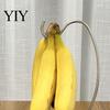 Appendi Frutta Fresca Appendi Banane, Acciaio Inossidabile con Supporto a Gancio, Portatile Salvaspazio per Mantenere le Banane Fresche più a Lungo, Scaffale Salvaspazio per Cucina