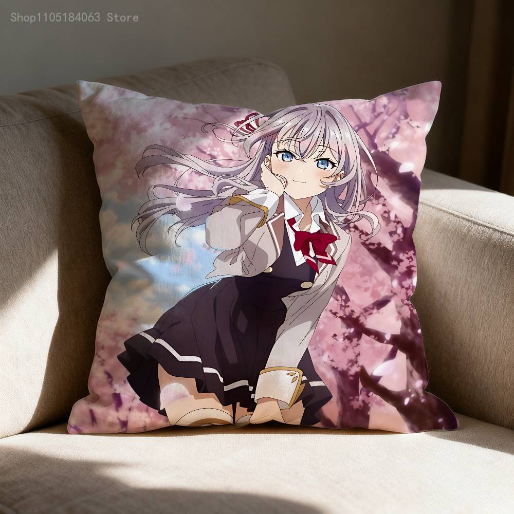 Alya R-Roshidere Pillow Case For Sofa Decor Car Office Room Printing Cushion Cover Decorations and Protector