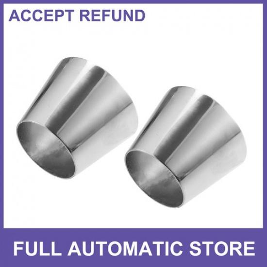 

2pcs Mandrel Exhaust Bend Elbow Pipe Stainless Steel for Car 2.5 to 3.5 OD New