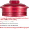 Fuel Filter Cap For Ford 6.0L Powerstroke Diesel 2003-2007 F250 F350 F450 F550 F650 F750 Excursion E150 E250 E350 E450 Billet Aluminum (Red)
