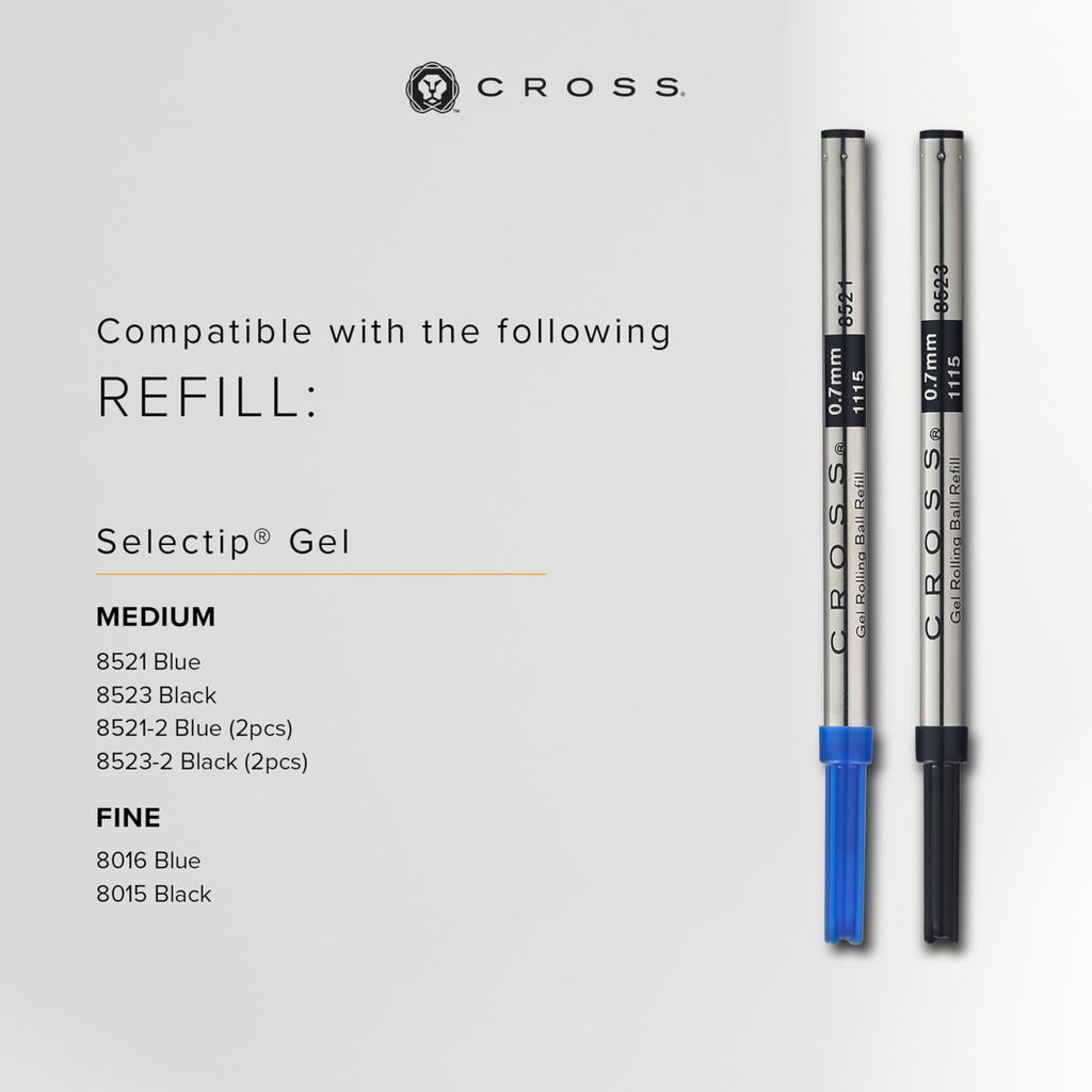 Cross Edge Mattblauer Lack Kugelschreiber Offiziell Importierter Stift, Wasserbasiert, NAT0555-12,