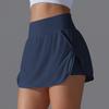 Women Yoga Short Skirts With Porkets Elastic Slim High Waist Sports Skirts Black Summer Hot Girl Skirts