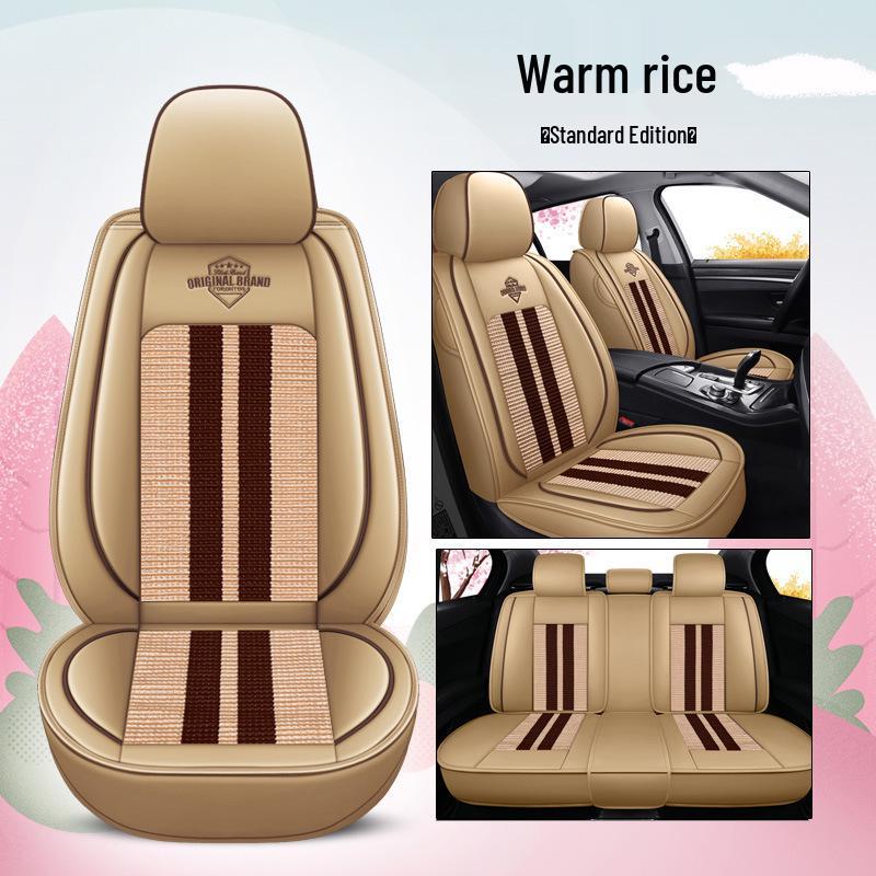 2021 Volkswagen Lavida Cross Ice Silk Seat Cushion, Cartoon Design, All-Season, Full Coverage.