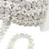 90cm Faux Pearl Flower Crystal Rhinestone Chain Ribbon Trim Wedding Dress Decor