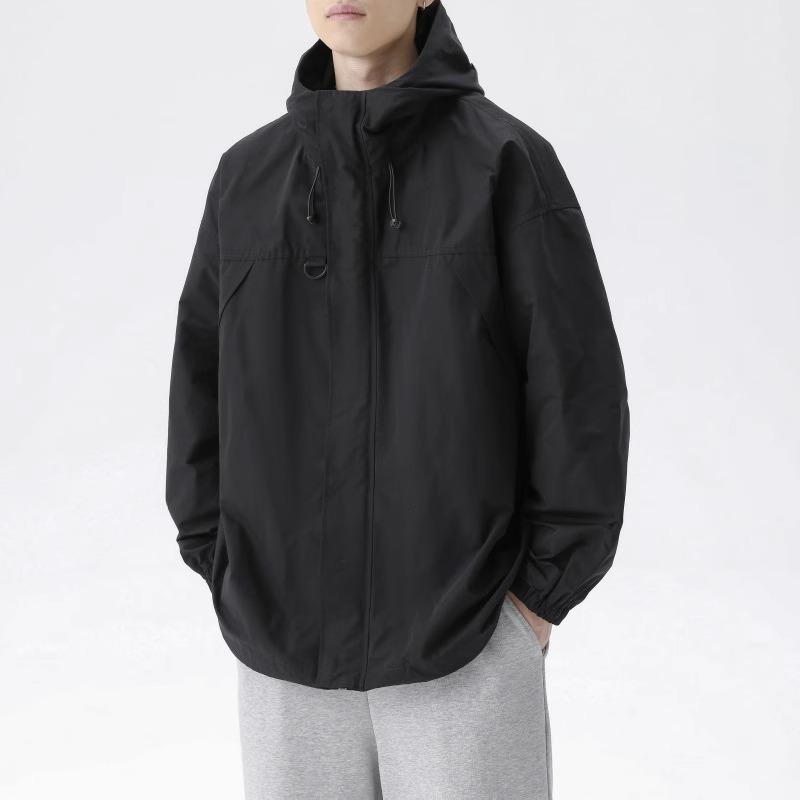 

Куртка мужская японский трендовый бренд свободная с капюшоном альпинистский костюм мужская весна и осень американский кэжуал куртка-инструмент куртка M 95-62.5 kg