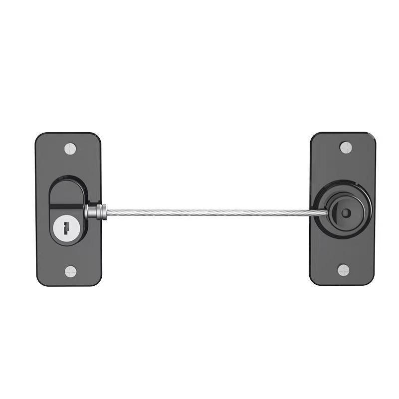 Combination Refrigerator Lock No Drill Adhesive Mount Heavy Duty Steel Cable for Home Kitchen Fridge Cabinet Drawer