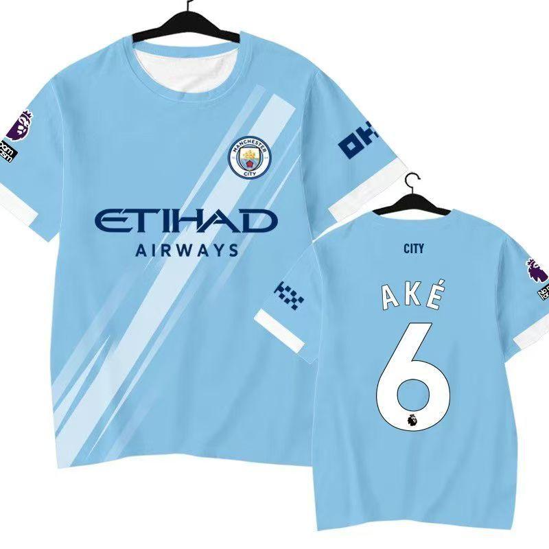 2526 Manchester City home and away jersey No. 9 Haaland No. 10 Glalish fan edition football jersey S