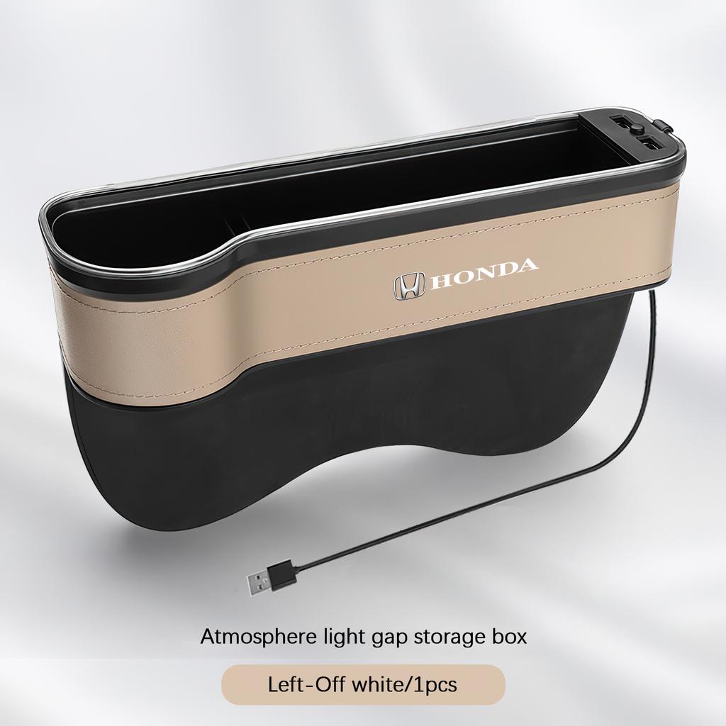CKNJU1 Car Interior Atmosphere Light Storage Box Seat Gap Boxs For Honda Civic Accord Fit Jazz Pilot CRV Odyssey Passport City Shuttle