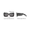 Dior Hollow CD Logo Square Sunglasses Women Sunglasses Black VERYDIOR-S1F-10A0