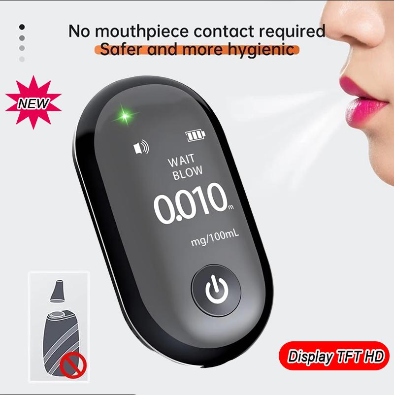 NEW Mini Alcohol Breathalyzer Professional Alcoholometer USB Rechargeable Breath Alcohol Tester With Large Battery Capacity