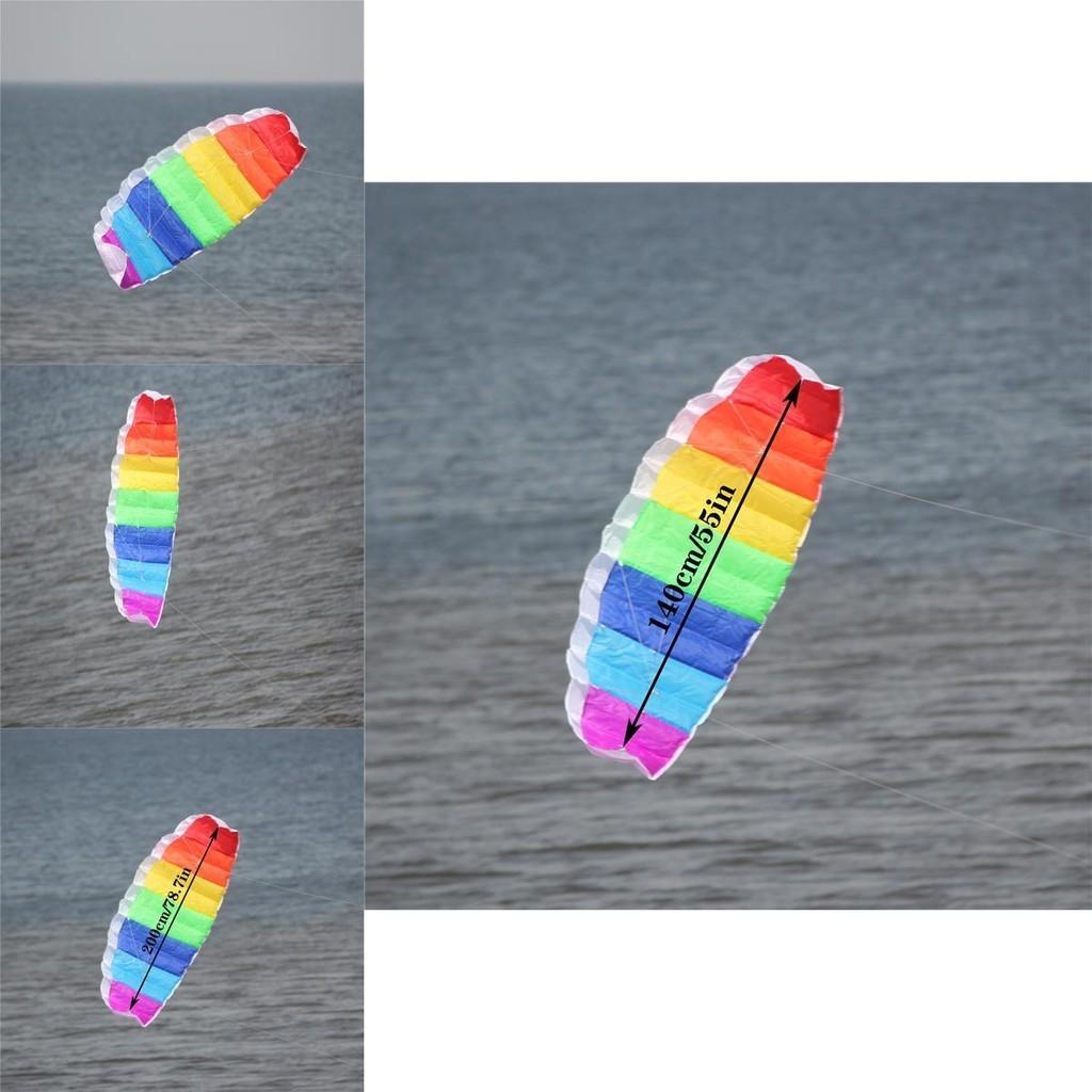 Zmeu Vibrant Curcubeu cu Linie Dublă Parapantă Acrobatică pentru Distracție și Aventură în Aer Liber