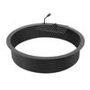 Fire Pit Ring w/ BBQ Fire Ring 40 Inch Outer Steel DIY Campfire Firepit