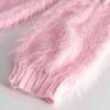 Pink Tassel Women's Sweater Short Sweet Knit Fried Dough Twist Pullover Loose Pull Jumper Thicken Keep Warm Long Sleeve Top Autumn Winter
