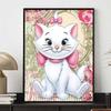 Diamond Painting The Adventures of The Cat Mary Theme Illustration 5D Cross Stitch Hanging Print 5D Puzzle Mosaic Embroidery Home Decor