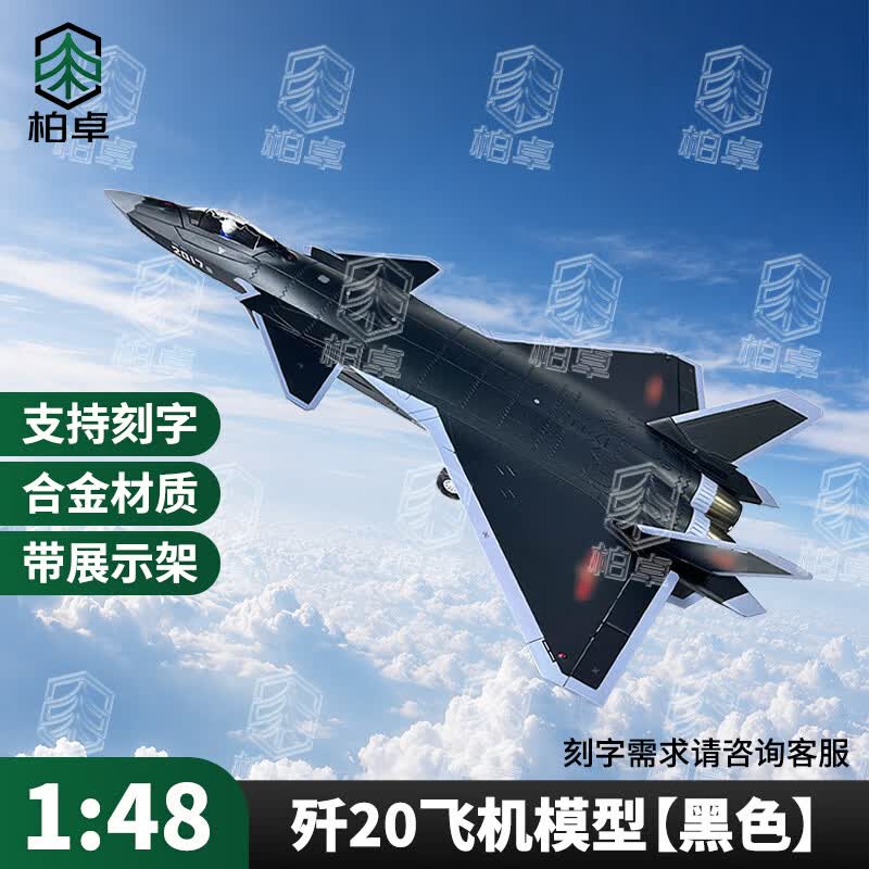 J-20 Fighter Jet Alloy Model