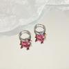 Colorful Drip Oil Sausage Dog Earrings Unique Design Dachshund Puppy Ear Hoops Personality Fashion Ear Jewelry Accessories