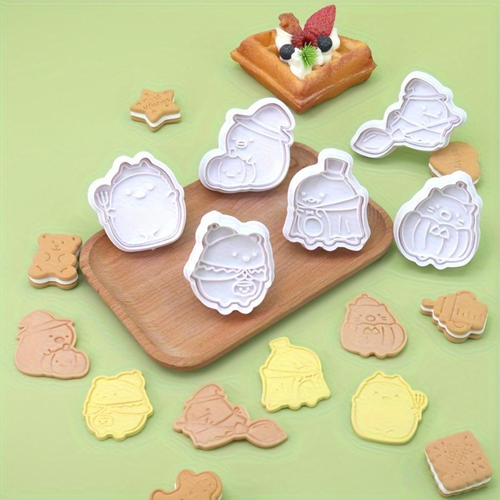 Corner Animal Cookie Embossing Mold Set DIY Fondant Cake Tool