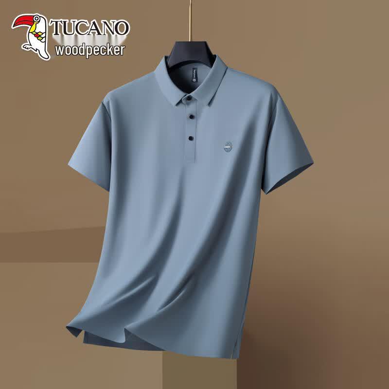 TUCANO Men's Plus Size Seamless Polo Shirt