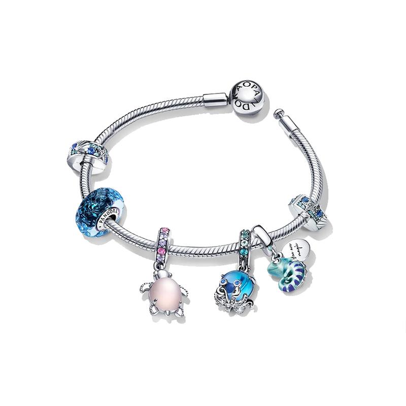 Pandora Ocean Series 925 Silver Bracelet Women's Silver ZT2380-1