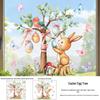 2026 Easter Egg Tree Electrostatic Stickers for Windows and Glass Entrances