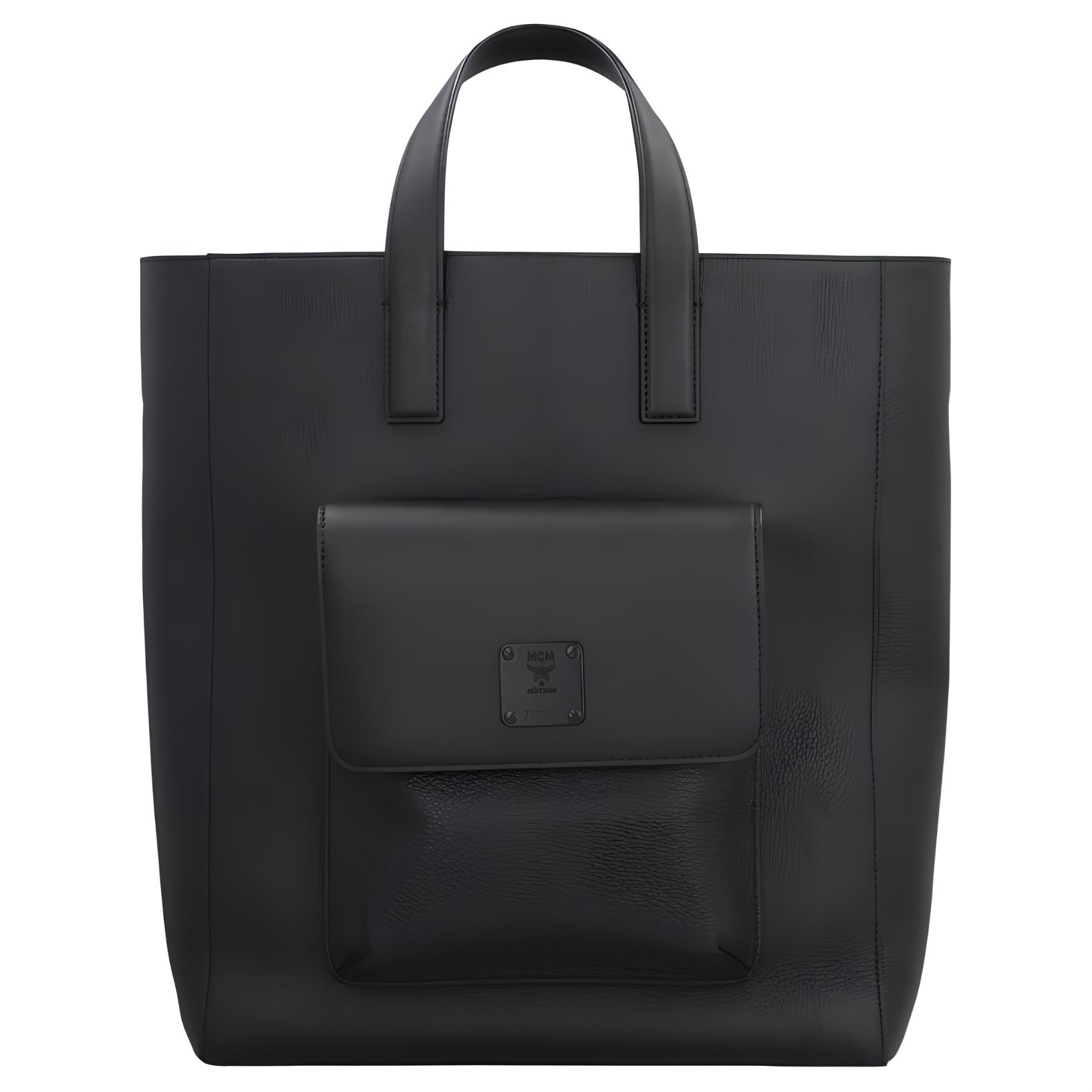 

New MCM Klassik Visetos Leather Shoulder Bag, Crossbody Bag, Handbag Medium Men s Black MMTCAKK02BK001 30.5*9.9*36.1CM