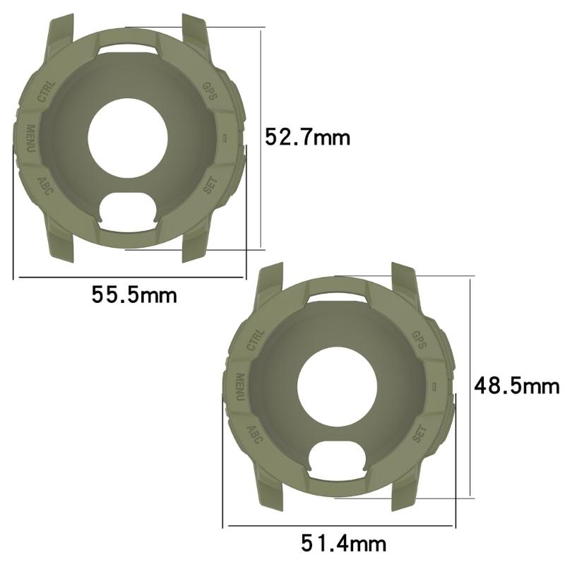 Funda Protectora Fina y Ligera Resistente a Arañazos a Prueba de Golpes Diseños Protector de Reloj Fácil de Usar para reloj Instinct3