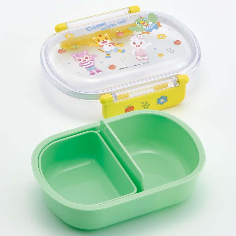 Skater Bento 360ml Fluffy Made in Single Dishwasher and Microwave Shimajiro for Boys and Children's Box, Capacity, Lid, Japan, Tier, Safe, 23, Girls,