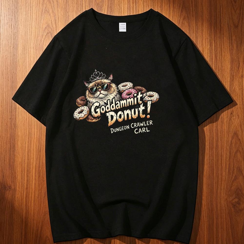 Dungeon Crawler Carl Cotton T Shirt Unisex Harajuku Grunge S Yk Trendy T Shirt Yk Psychedelic Pastel Anime Korean Clothes