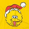 Sesame Street Unisex Adult Big Bird Santa Hat Christmas T-Shirt
