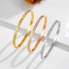 European American Hot Sale Triangle Diamond High-grade Sense Niche Design Light Luxury Ins Fashion Snap Titanium Electroplated