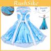 Schattige Meisjes Cartoon Frozen Vestjurk En Lange Capuchon Mesh Vest Set Voor Zomer Leeftijden 1 Tot 3