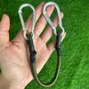 30/60/90/120cm Carabiner Elastic Rope Outdoor Camping Luggage Strap Clothesline Stretch Durable Camping Equipment Multifunction